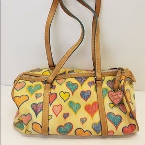 Vintage Dooney & Bourke Barrel Hearts Bag
